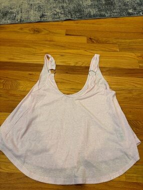Light Pink Women's Tank Top with Ring Strap Detail